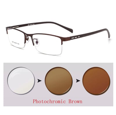 Kleurveranderende Licht Zonnebril Kameleon Lens Bijziendheid Blauw Licht Blokkerend Voor Mannen PC Scherm Bril Game voor Zicht +050 +075 +175 +25 +6 3