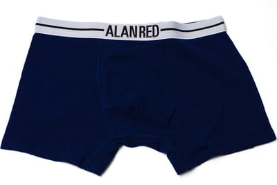 Alan Red Boxer - Long - Navy - M