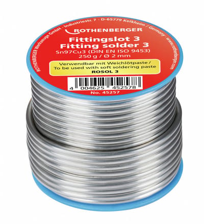 ROTHENBERGER Fittingsoldeer 3, 2mm, 250g, spoel - 45257