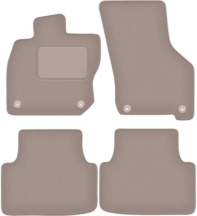 Beige veloursmatten voor: Skoda Audi A3 8Y MHEV 0 (2020-)