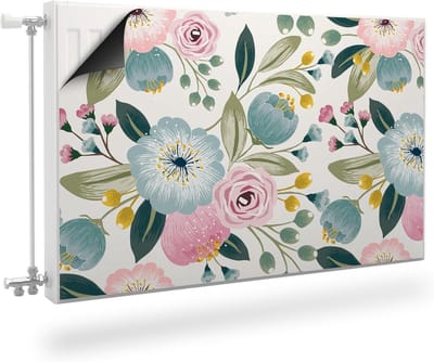 Radiatorbekleding Magneet - Magneetfolie Verwarming - Decoratie Huis - Geurloos en Veilig - 90x60 cm - Bloemenprint