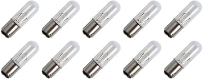 Signaallamp Ba15d 24V 5W - 208 mAh - 10 stuks - T16 Gloeilamp Ø16mm - 54mm - 2500K - Dimbaar