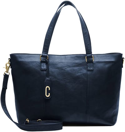 Chabo Chabo Dames laptoptas - 17 inch - Werktas A4 - Leer - Blauw