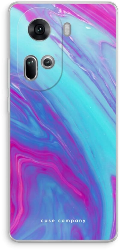 Case Company® - Hoesje geschikt voor Oppo Reno 11 hoesje - Zweverige regenboog - Soft Cover Telefoonhoesje - Bescherming aan alle Kanten en Schermrand