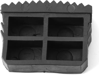 Rubberen Voetjes - Ladderdoppen Beschermers - Ladder Stabiliseren - Antislip Ontwerp - 6.3 x 2.2 x 3.5 cm - Zwart