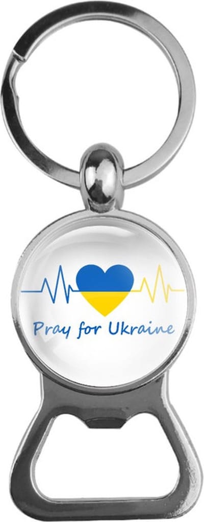 Bieropener Glas - Pray For Ukraine - Oekraine