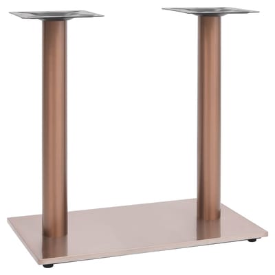 vidaXL - Bistrotafelpoot - 70x40x72 - cm - roestvrij - staal - messingkleurig