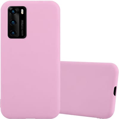 Cadorabo Hoesje geschikt voor Huawei P40 in CANDY ROZE - Beschermhoes gemaakt van flexibel TPU silicone Case Cover