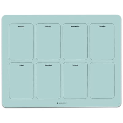 GreenStory - Week Planner - Zelfklevend - Blauw - M - met Sticky Pen