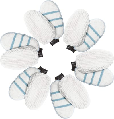 Vervangende Dweilpads - Microfiber Pads - Stoomreiniger - Herbruikbaar en Wasbaar - Set van 12