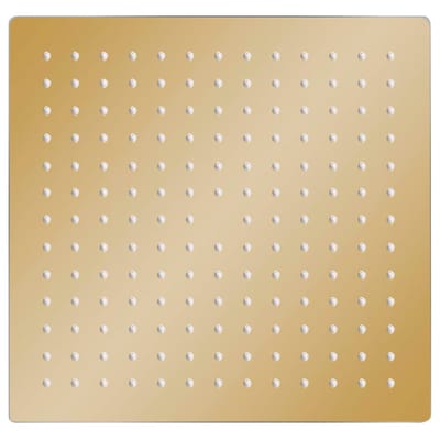 vidaXL - Regendouchekop - vierkant - 25x25 - cm - roestvrij - staal - goudkleurig