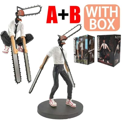 Figurine Anime Chainsaw Man Denji 19cm Denji/Power Figurine d'Action 1560 Chainsaw Man Denji Figurine Modèle de Collection pour Adultes Jouet Poupée