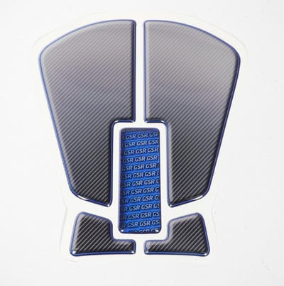 zelfklevende tankbeschermer voor suzuki gsr motorfiets carbon en blauwe stijl