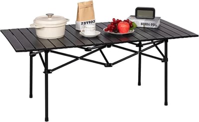 Opvouwbare Campingtafel - Lichtgewicht Tuin- en Picknicktafel - Ideaal voor Buitenactiviteiten, 94 x 55 x 49 cm