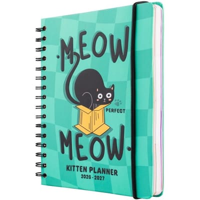 Beestachtig Meow Meow - Kalender 2026/2027 Unisex Kalender - groen - Standard