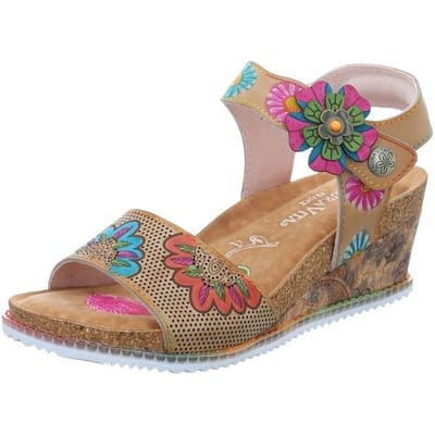 Sandalen met sleehak Laura Vita -