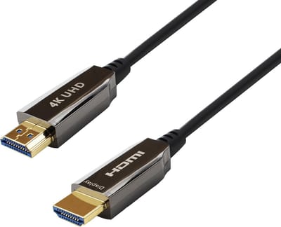 Qnected Actieve HDMI 2.0b kabel 10 meter - 4K@60Hz, 1440p@144Hz, 1080p@165Hz - HDR - High Speed with Ethernet - 18 Gbps - Geschikt voor PlayStation 4 - Xbox One X & S - TV - Monitor - PC - Laptop - Beamer