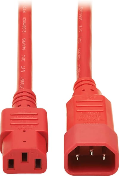 Tripp Lite P005-006-ARD electriciteitssnoer Rood 1,8 m C14 stekker C13 stekker
