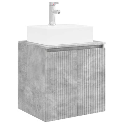 vidaXL - Wandgemonteerde - wastafel - van - een - meubel - Betongrijs