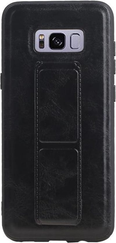 Grip Stand Hardcase Backcover - Telefoonhoesje - Achterkant Hoesje - Geschikt voor Samsung Galaxy S8 Plus - Blauw