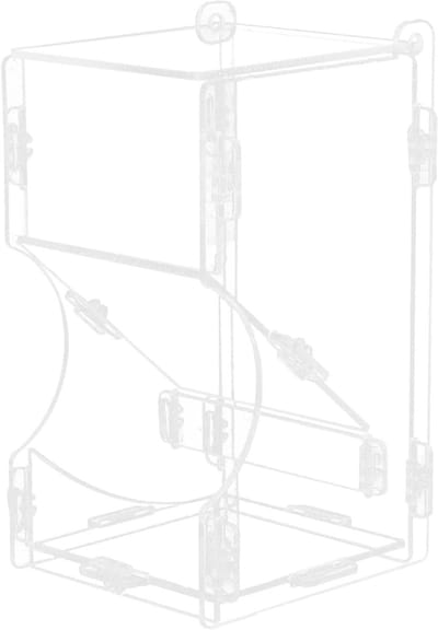 Voerbak Dispenser - Voerbakje Kleine Huisdieren - Automatisch Voeren - Transparant Ontwerp - 13.7x8x8cm - Transparant