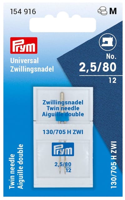 PRYM Tweeling machinenaald Universeel 80/2,5 154916 - Machinenaalden - Prym