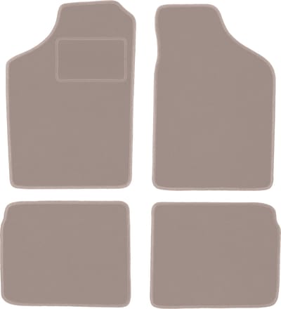 Beige veloursmatten voor: Volkswagen Polo II coupé, hatchback, sedan (1981-1992)