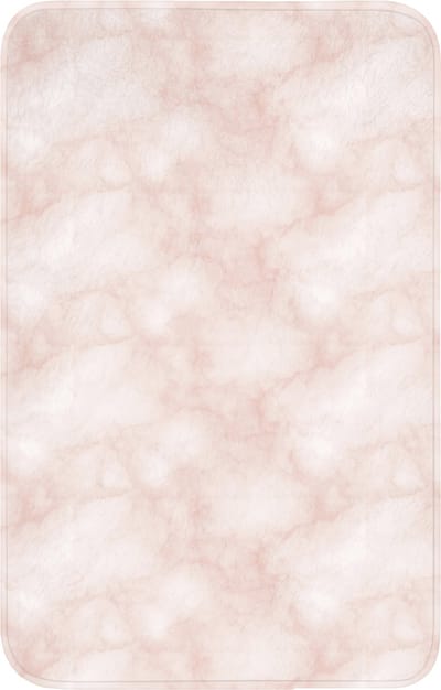 WC mat 50x80 cm - Antislip - Roze - Marmer - Crème - Toiletmat - Vloermat - Douchemat - Toilet tapijt - Toiletmatten