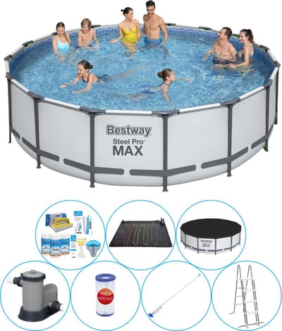 Steel Pro MAX Rond 488x122 cm - Zwembad Set