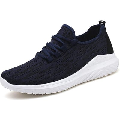 Schoenen Heren Nieuwe Fly-Knit Sneakers Herenschoenen Casual Schoenen Trendy Hardloopschoenen 45 black
