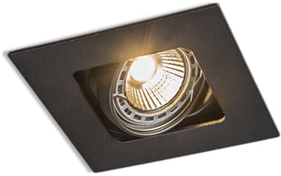 QAZQA artemis - Moderne Inbouwspot - 1 lichts - L 100 mm - Zwart - Woonkamer | Slaapkamer | Keuken