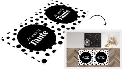 Keukenloper - Loper keuken - 'Je wordt tante' - Spreuken - Quotes - 120x60 cm - Keukenloper vinyl