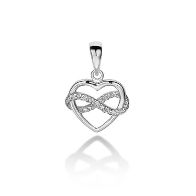 Twice As Nice Hanger in zilver, hart en infinity
