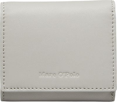 Marc O'Polo Leren Portemonnee Judis Combi Wallet Stone Grey Grijs