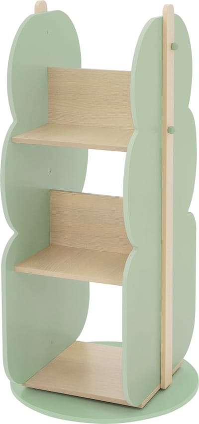 Kinderboekenkast boomvorm groen/natuur met 5 planken Joyz