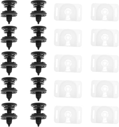 Solidchoice- Deurpaneel Clip Set van 10 - Bevestiging - Compatibel met Audi A4/A6/A8/Q5/TT/R8 - Vervangingsonderdeel 6Q0868243 - Onderdeel voor schokbestendige montage - Directe vervanging voor oude clips - Bevestigingsclip