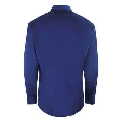Aquascutum Herenshirt met Logo en Lange Mouwen (Marineblauw)
