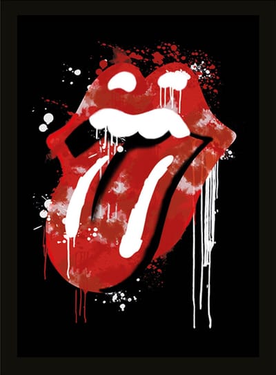 The Rolling Stones - Graffiti Lips - Canvas - 40x50cm
