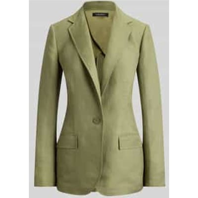regular fit blazer van linnenmix