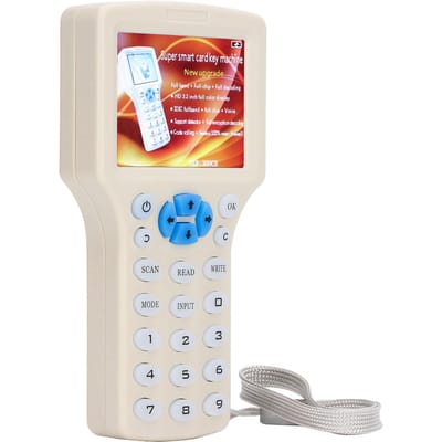 Copieur de carte NFC, lecteur de carte IC, graveur de clé d'identification, 10 fréquences, écran 2,8 pouces, pour 125 kHz et 250 kHz