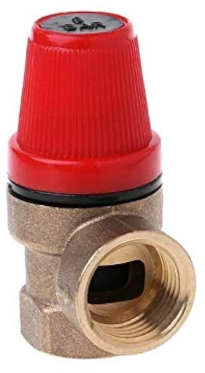 Dailygoods- Drukreduceerventiel 1,2 cm - Veiligheidsventiel - Messing - Water/Olie/Gas - 6 Bar - Duurzaam en sterk - Veiligheidsklep