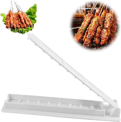 Handmatige Kebab Maker voor Thuisgebruik, Ideaal voor Barbecue, Kamperen en Picknicks - Kebabvorm en Grillaccessoire