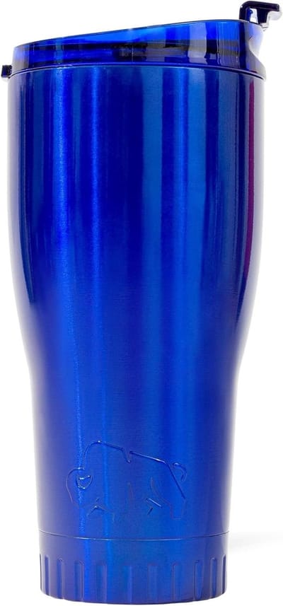 Reisbeker Roestvrij Staal - Drinkbeker Thermosbeker - Dranken Meenemen - Dubbelwandig Geïsoleerd - 30 Ounces - Koningsblauw