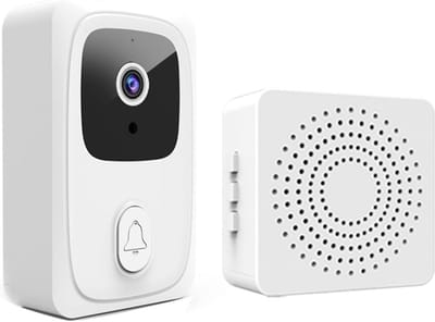 Slimme Deurbel - WiFi Camera - Veiligheid Thuis - Tweerichtingsaudio - Ingebouwde Batterij - Zwart