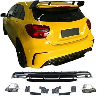 Diffuser - Compatibel Met - Mercedes A Klasse W176 - Zwart