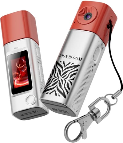 Mini-duimcamera in lippenstiftvorm, uitbreidbare opslag voor 2K-video, draagbaar ontwerp voor aan een sleutelbos voor kinderen en studenten, draagbare recorder in lippenstiftvorm.