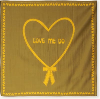 BONNIE STUDIOS Love Me Do Scarf Sjaals Dames - Khaki - Maat ONESIZE