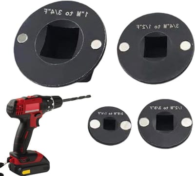 Steekadapter Set - Ratelsleutel Adapters - Krappe Ruimtes - Laag Profiel Ontwerp - 4 Delig - Zilver