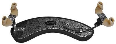 Wolf SR-23-SIL schoudersteun voor viool, Forte Secondo, zilverkleurig met ‘silver penny vein’ textuur, geschikt voor 4/4-3/4