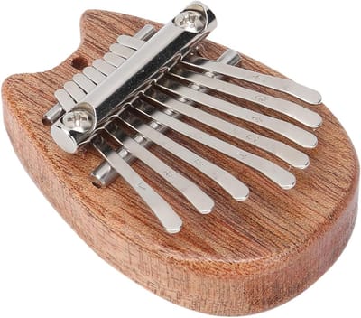 Mini Kalimba - Duimpiano Muziekmaker - Mooie Melodieën Spelen - 8 Gegraveerde Toetsen - 9 x 7 x 4 cm